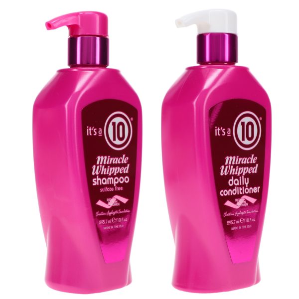 It's a 10 Miracle Whipped Shampoo 10 oz & Miracle Whipped Daily Conditioner 10 oz Combo Pack