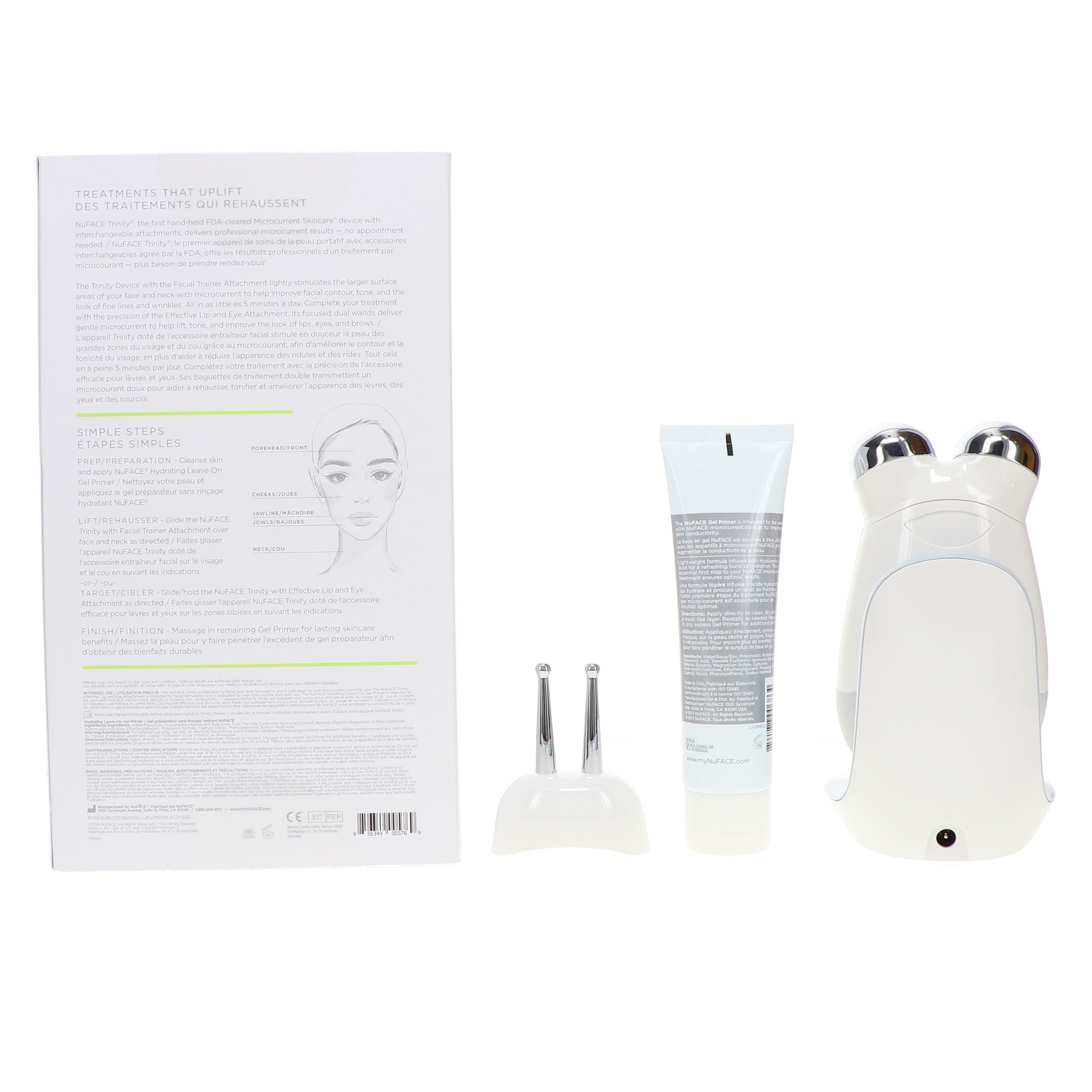 NuFACE Trinity Facial Toning Device + ELE Attachment