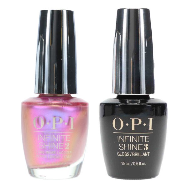 OPI Infinite Shine Hidden Prism Feeling Optiprismic 0.5 oz & Infinite Shine Top Coat Prostay Gloss 0.5 oz Combo Pack