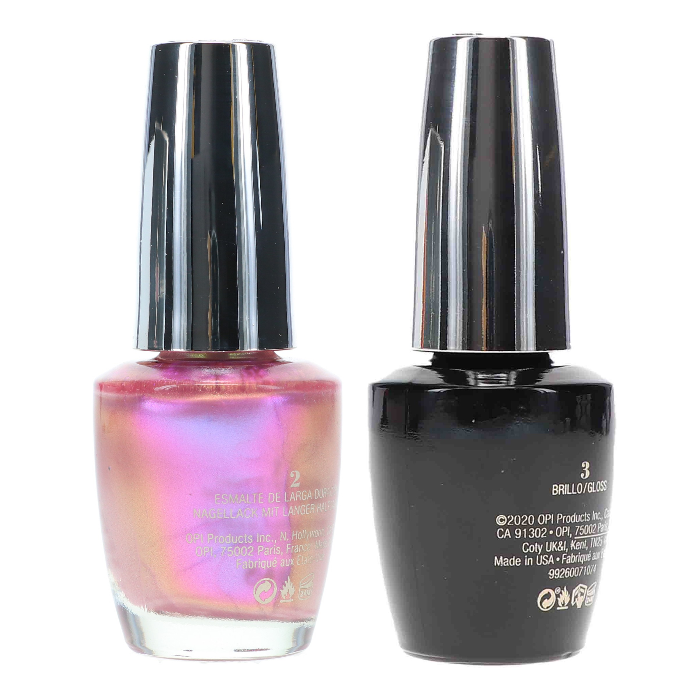 OPI Infinite Shine Hidden Prism Feeling Optiprismic 0.5 oz & Infinite Shine Top Coat Prostay Gloss 0.5 oz Combo Pack