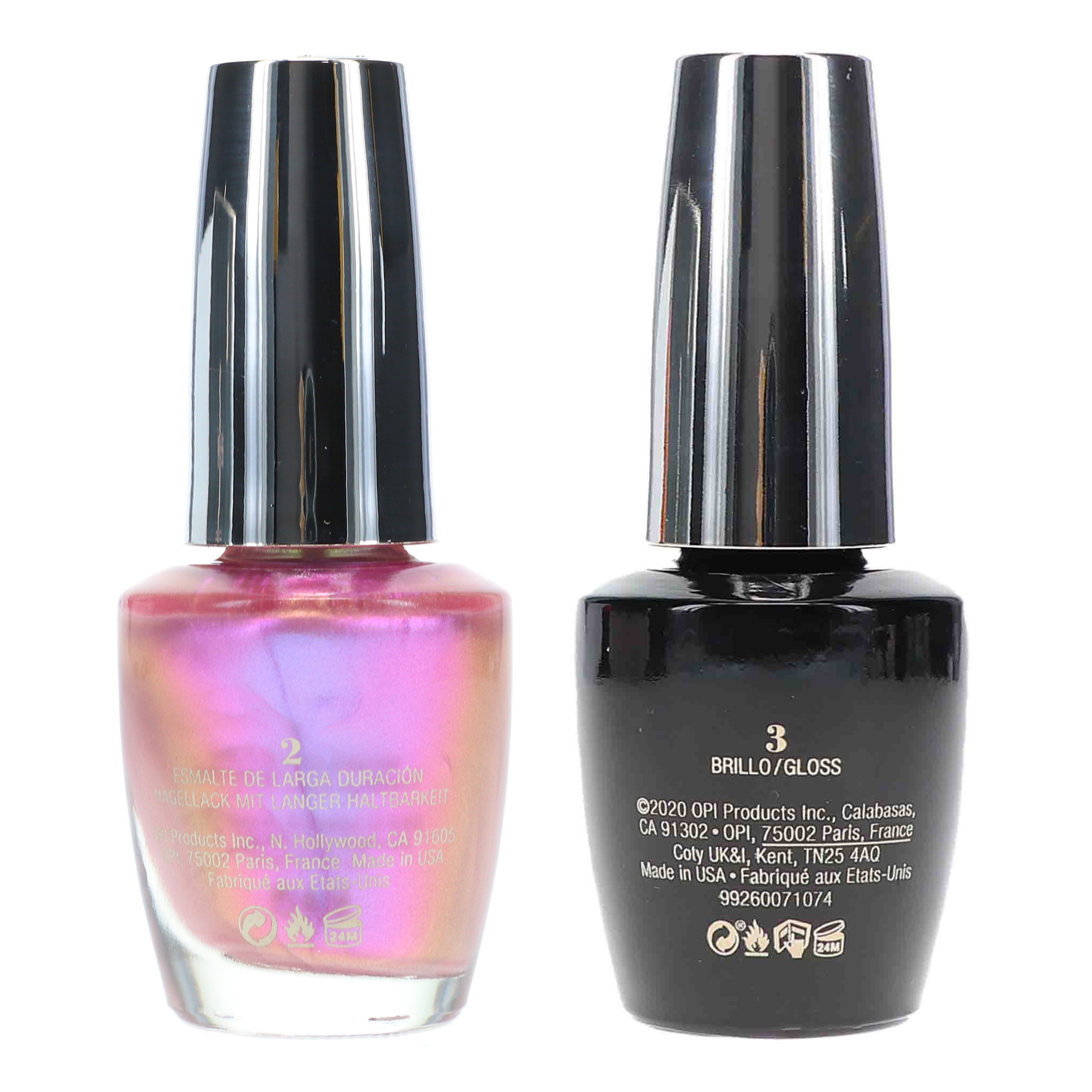 OPI Infinite Shine Hidden Prism Feeling Optiprismic 0.5 oz & Infinite Shine Top Coat Prostay Gloss 0.5 oz Combo Pack