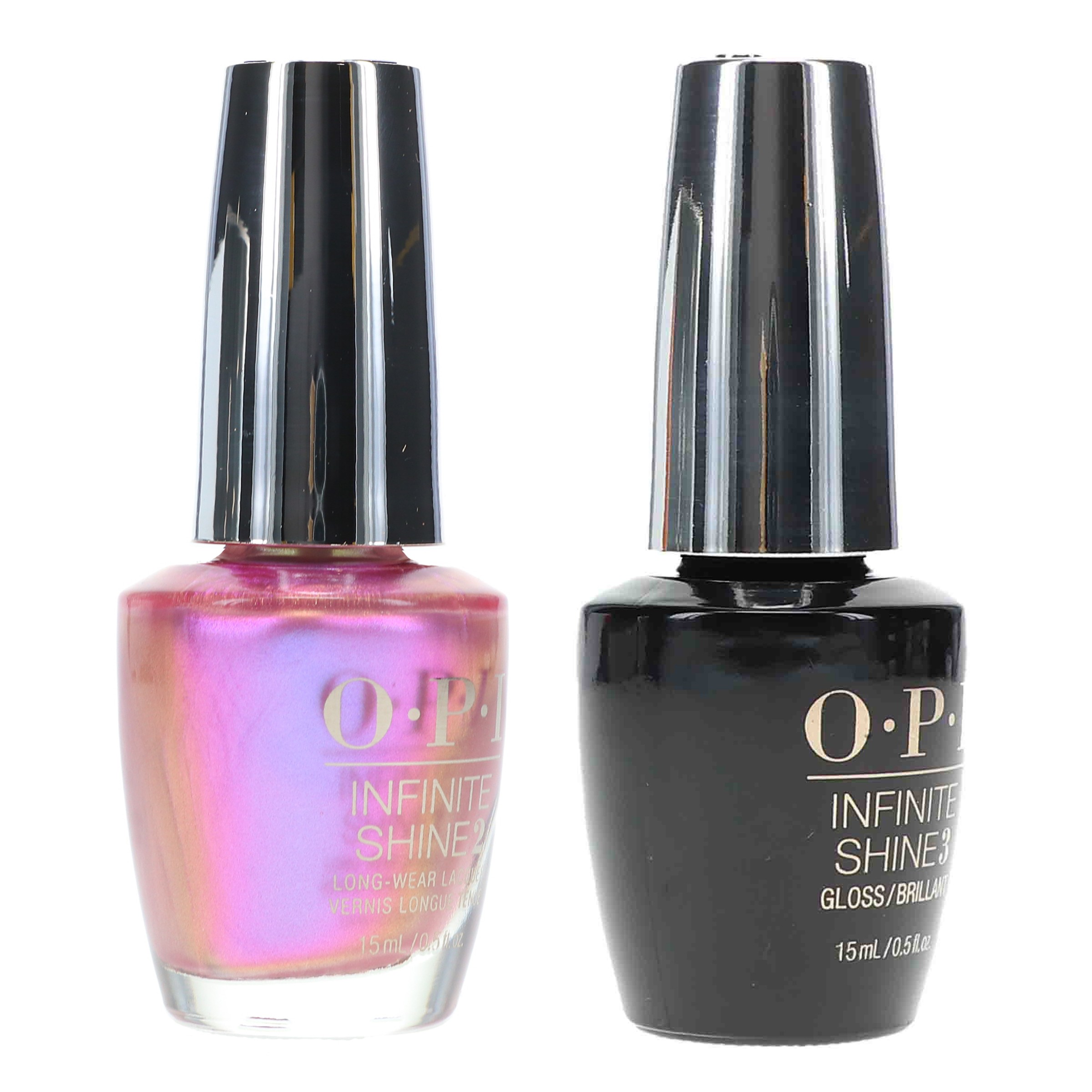 OPI Infinite Shine Hidden Prism Feeling Optiprismic 0.5 oz & Infinite Shine Top Coat Prostay Gloss 0.5 oz Combo Pack