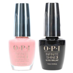 OPI Infinite Shine It's A Girl 0.5 oz & Infinite Shine Top Coat Prostay Gloss 0.5 oz Combo Pack