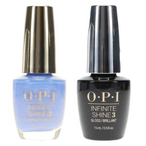 OPI Infinite Shine Show Us Your Tips 0.5 oz & Infinite Shine Top Coat Prostay Gloss 0.5 oz Combo Pack