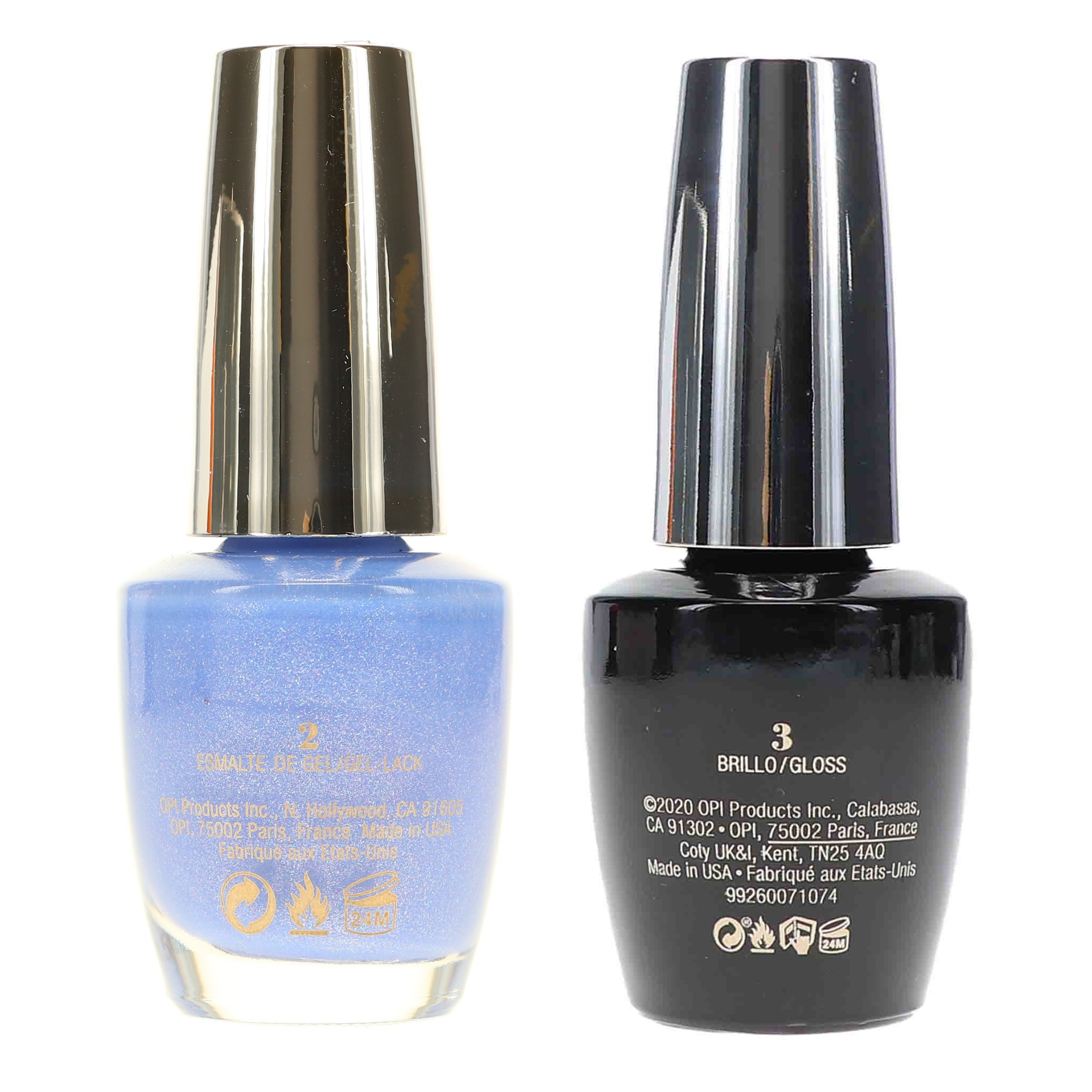 OPI Infinite Shine Show Us Your Tips 0.5 oz & Infinite Shine Top Coat Prostay Gloss 0.5 oz Combo Pack