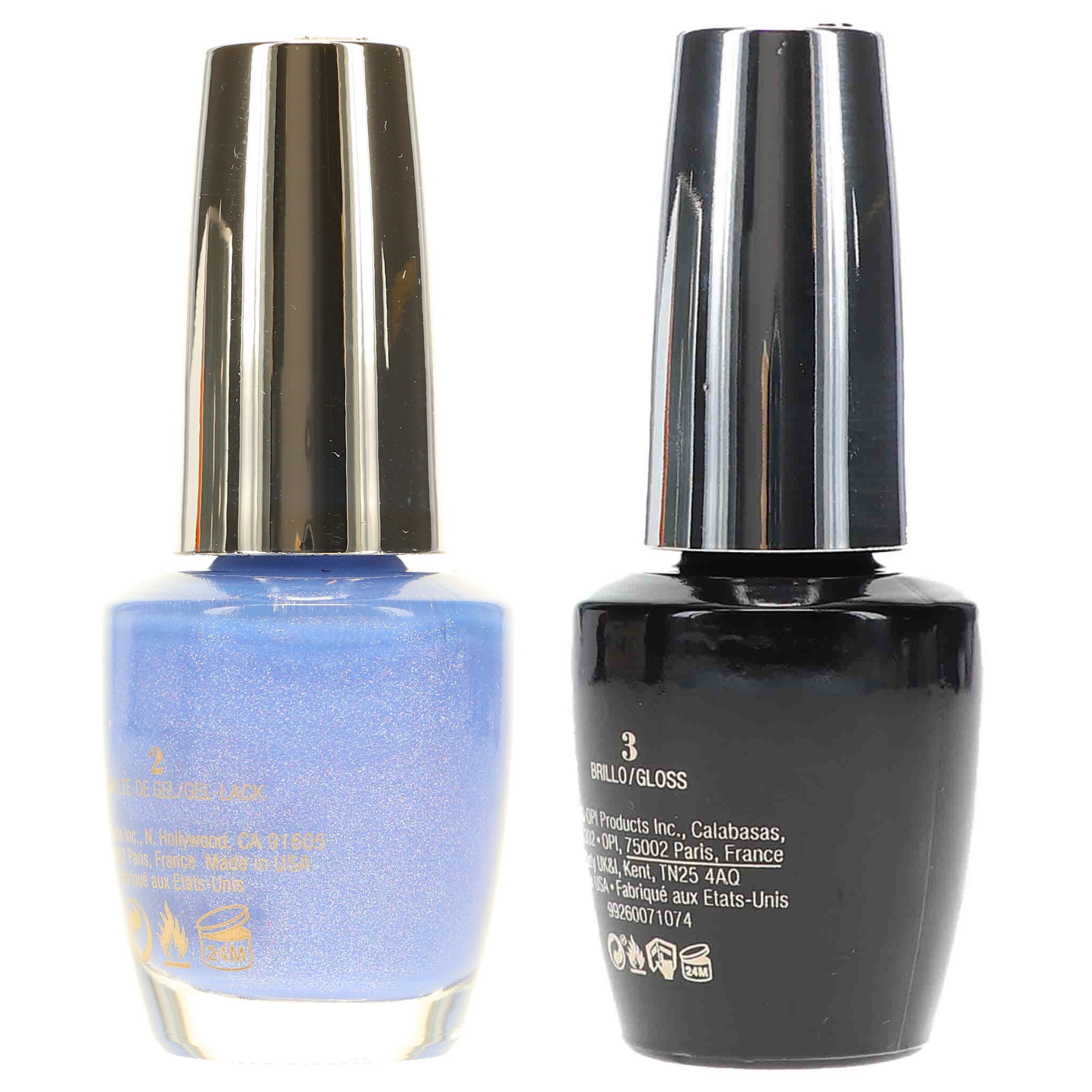 OPI Infinite Shine Show Us Your Tips 0.5 oz & Infinite Shine Top Coat Prostay Gloss 0.5 oz Combo Pack