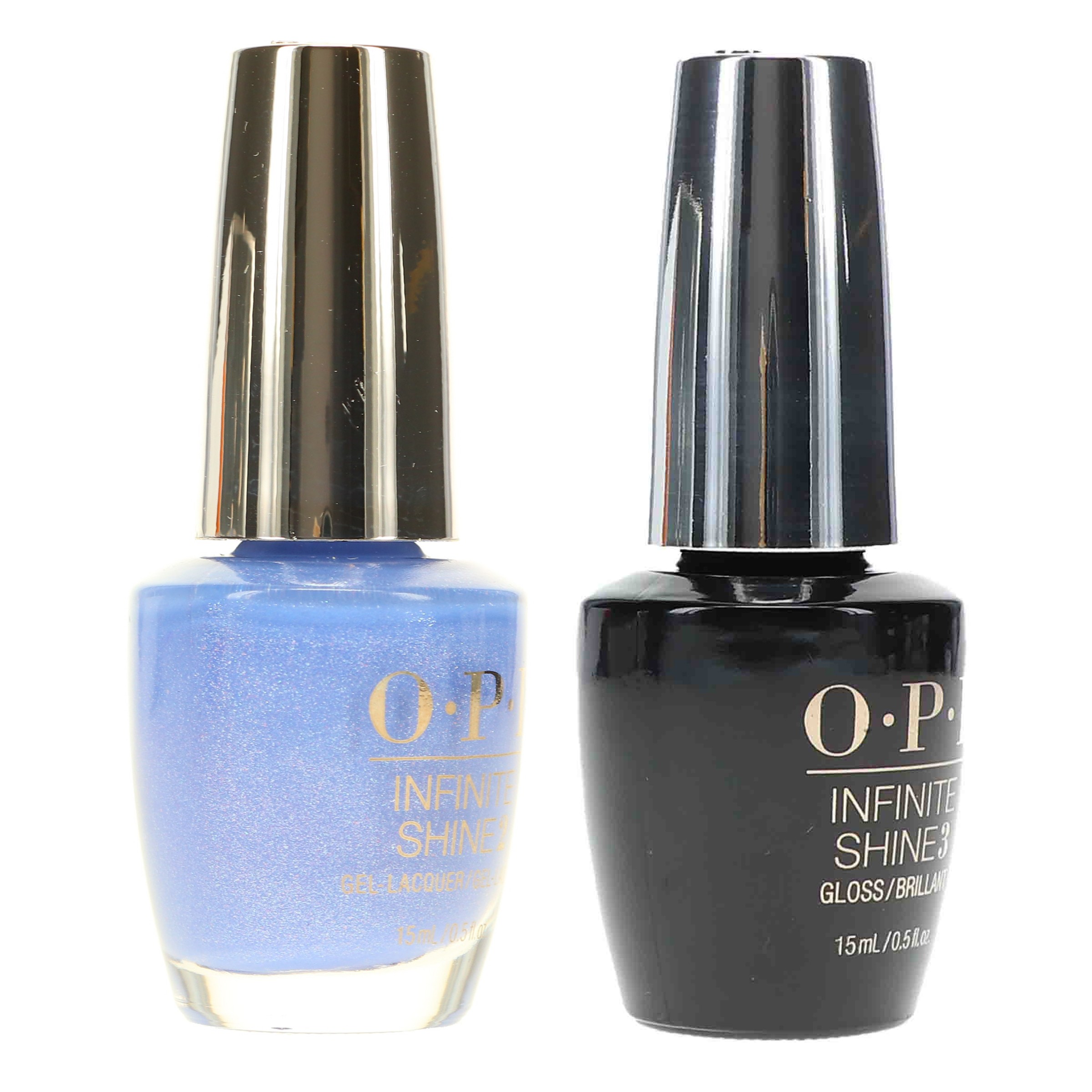 OPI Infinite Shine Show Us Your Tips 0.5 oz & Infinite Shine Top Coat Prostay Gloss 0.5 oz Combo Pack