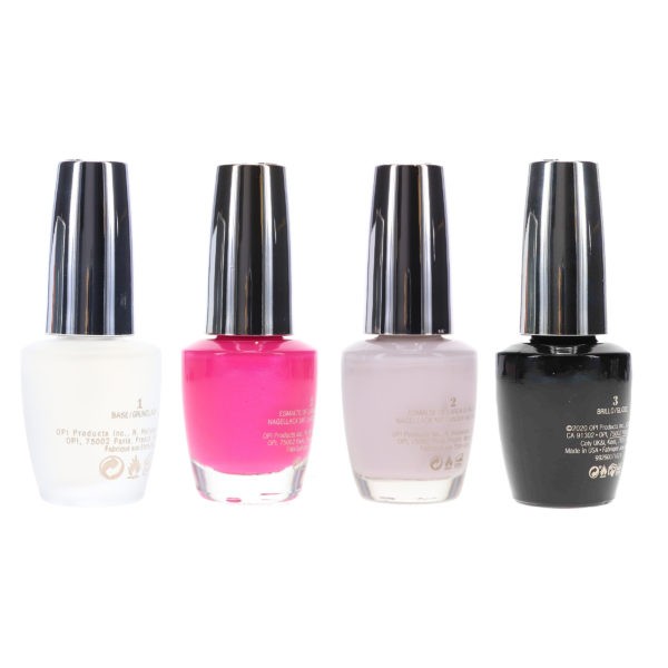 OPI Infinite Shine Telenovela Me About It 0.5 oz, Infinite Shine Hue Is The Artist? 0.5 oz, Infinite Shine ProStay Primer 0.5 oz & Infinite Shine Top Coat Prostay Gloss 0.5 oz Combo Pack