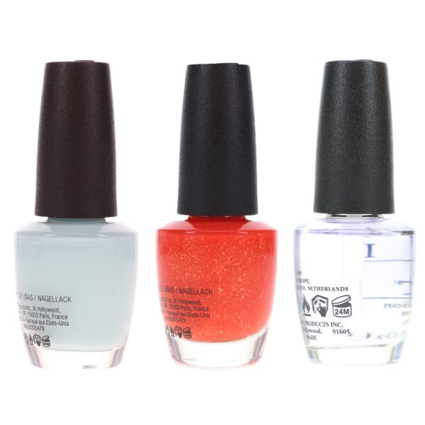 OPI Mural Mural On The Wall 0.5 oz, Mexico City Move-Mint 0.5 oz & Top Coat 0.5 oz Combo Pack