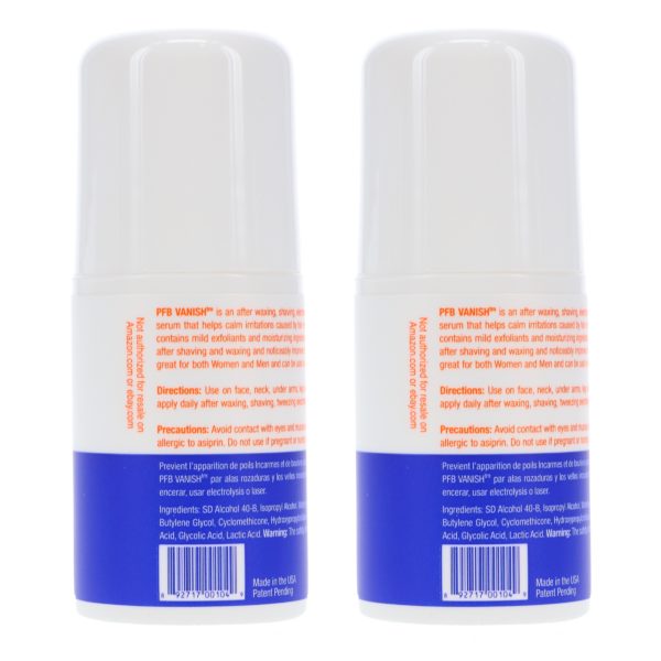 PFB Vanish Roll-On 2 oz 2 Pack