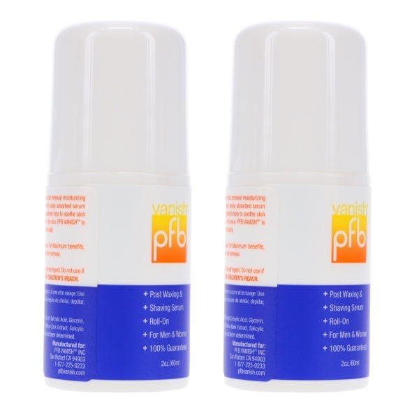 PFB Vanish Roll-On 2 oz 2 Pack
