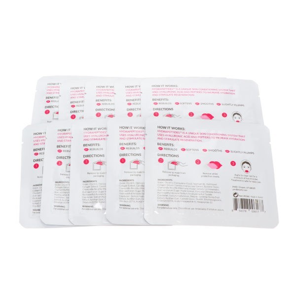 PMD Hydrakiss Bio-Cellulose Anti-Aging Lip Sheet Mask 5 ct