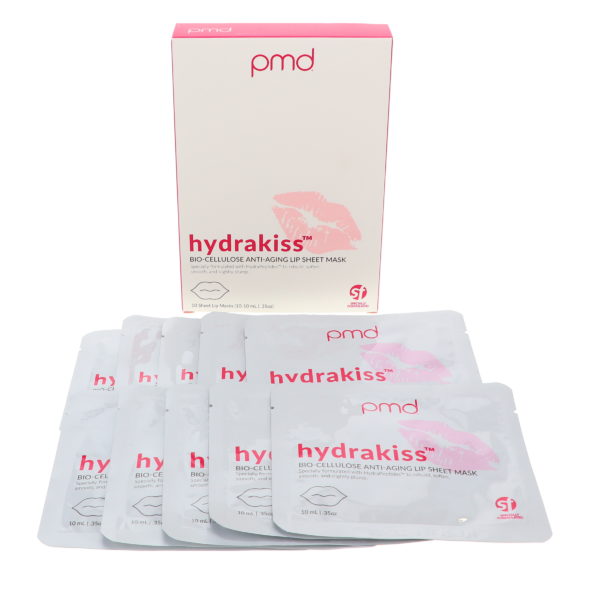 PMD Hydrakiss Bio-Cellulose Anti-Aging Lip Sheet Mask 5 ct