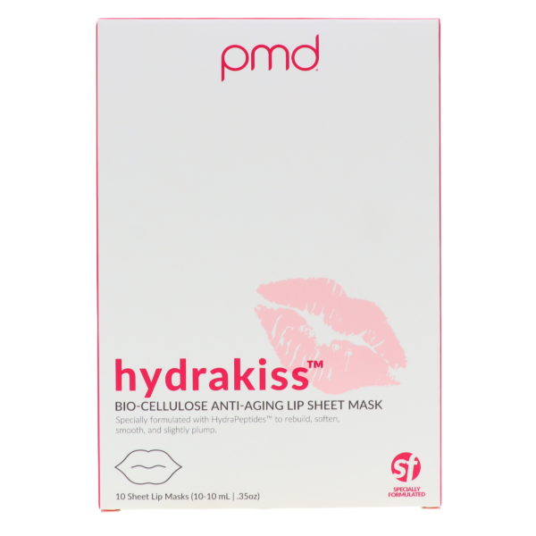 PMD Hydrakiss Bio-Cellulose Anti-Aging Lip Sheet Mask 5 ct