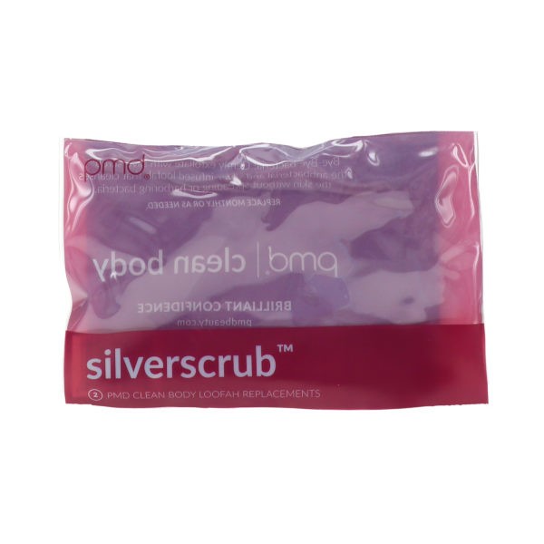 PMD Silverscrub Silver-Infused Loofah Replacements Berry