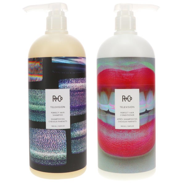 R+CO Television Perfect Hair Shampoo 33.8 oz & Television Perfect Hair Conditioner 33.8 oz Combo Pack