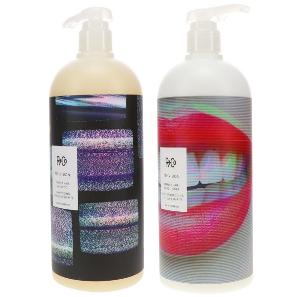 R+CO Television Perfect Hair Shampoo 33.8 oz & Television Perfect Hair Conditioner 33.8 oz Combo Pack