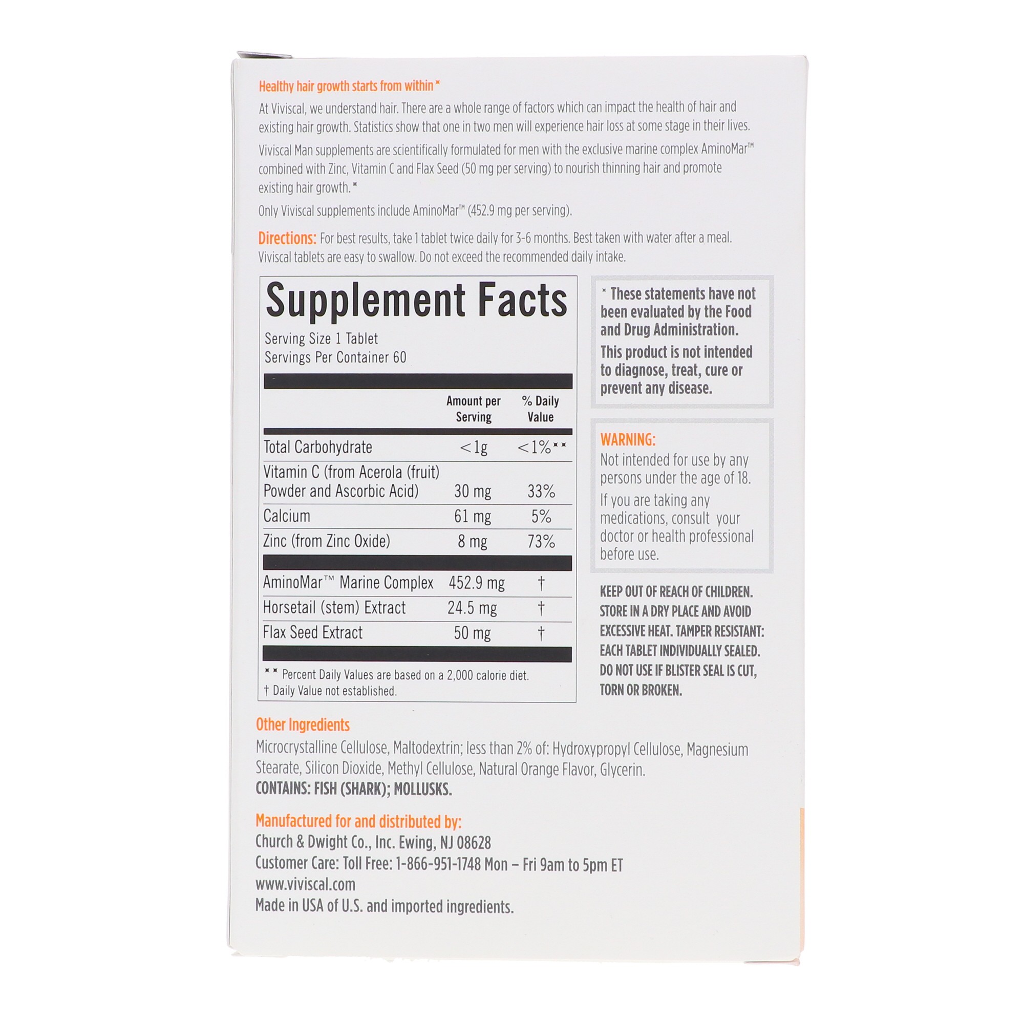 Viviscal Men's Supplement 60 ct