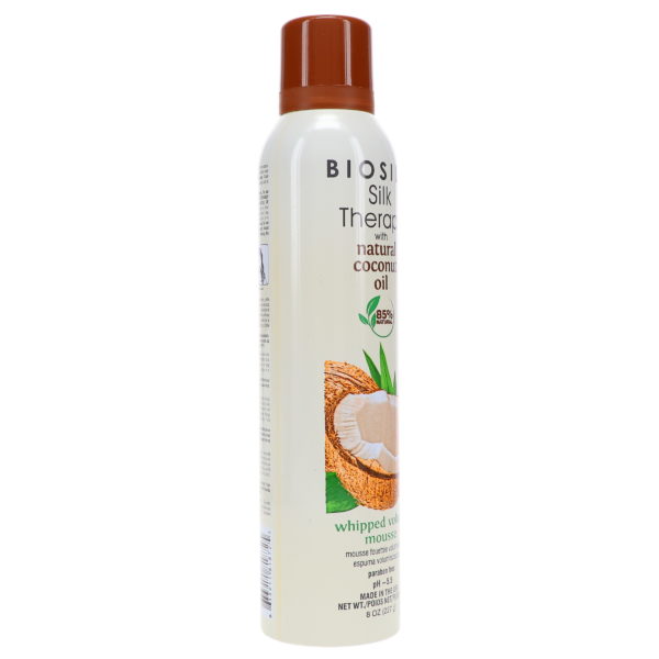 Biosilk Silk Therapy with Natural Coconut Oil Whipped Volume Mousse 8 oz
