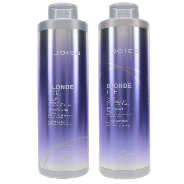 Joico Blonde Life Violet Shampoo 33.8 oz & Blonde Life Violet Conditioner 33.8 oz Combo Pack