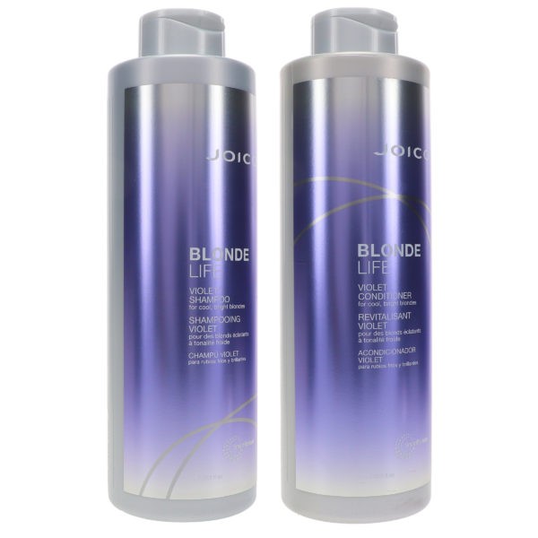 Joico Blonde Life Violet Shampoo 33.8 oz & Blonde Life Violet Conditioner 33.8 oz Combo Pack