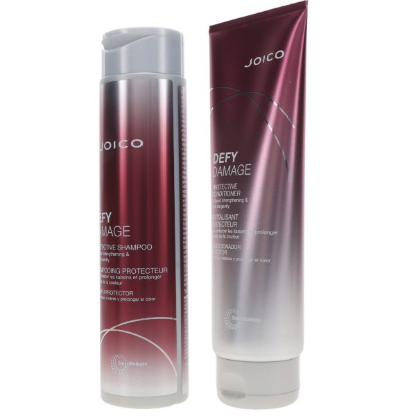 Joico Defy Damage Protective Shampoo 10.1 oz & Defy Damage Protective Conditioner 8.5 oz Combo Pack