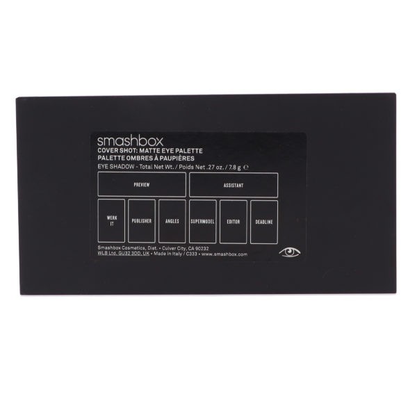 Smashbox Cover Shot Eye Shadow Palette, Matte 0.21 oz.