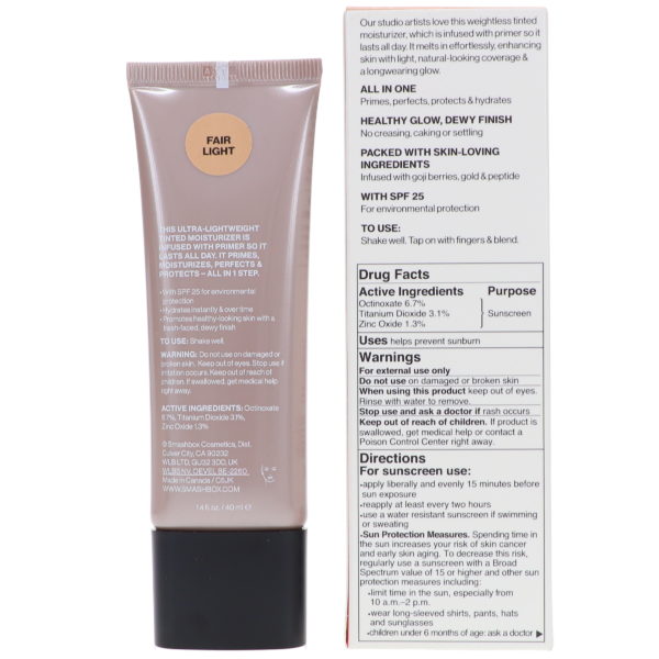 Smashbox Halo Healthy Glow Tinted Moisturizer Broad Spectrum SPF 25 Fair Light 1.4 oz