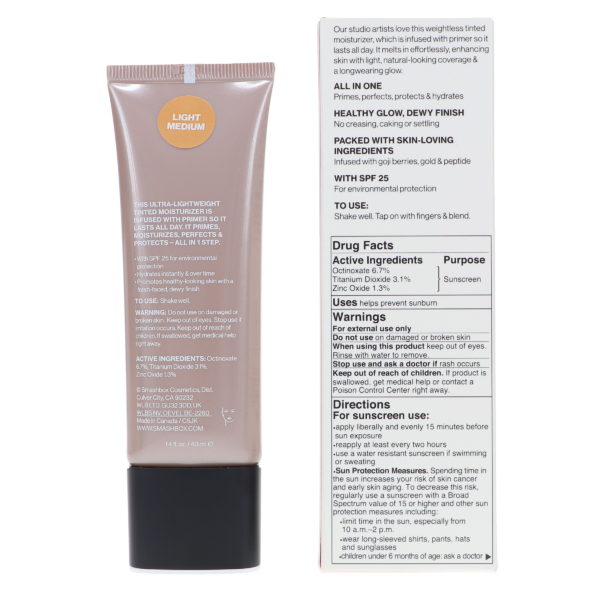 Smashbox Halo Healthy Glow Tinted Moisturizer Broad Spectrum SPF 25 Light Medium 1.4 oz