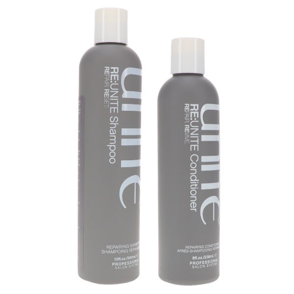 UNITE Hair Re:Unite Shampoo 10 oz & Re:Unite Conditioner 8 oz Combo Pack