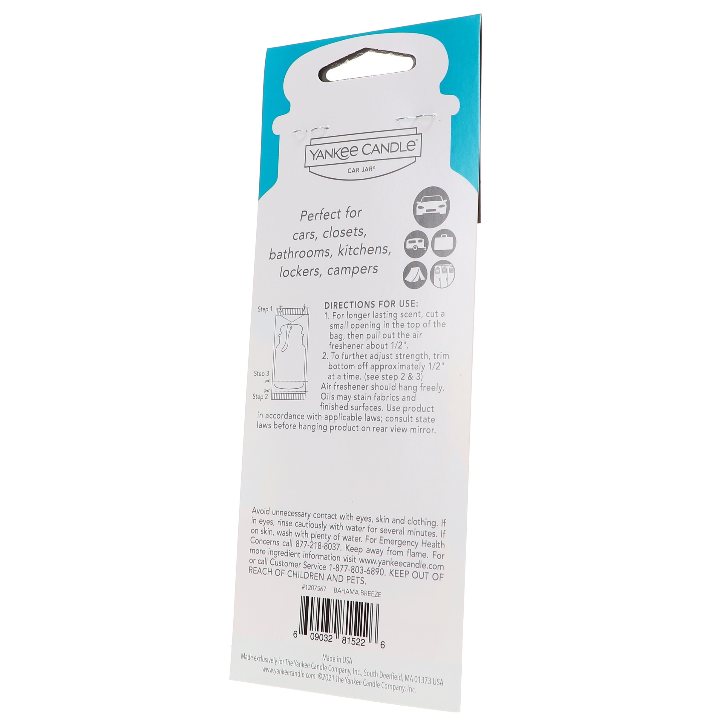 Yankee Candle Car Jar Singles Bahama Breeze