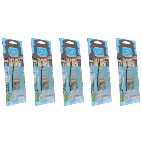 Yankee Candle Car Jar Singles Beach Walk 5 Pack