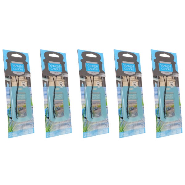 Yankee Candle Car Jar Singles Beach Walk 5 Pack