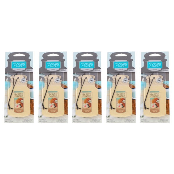 Yankee Candle Car Jar Singles Coconut Beach 5 Pack