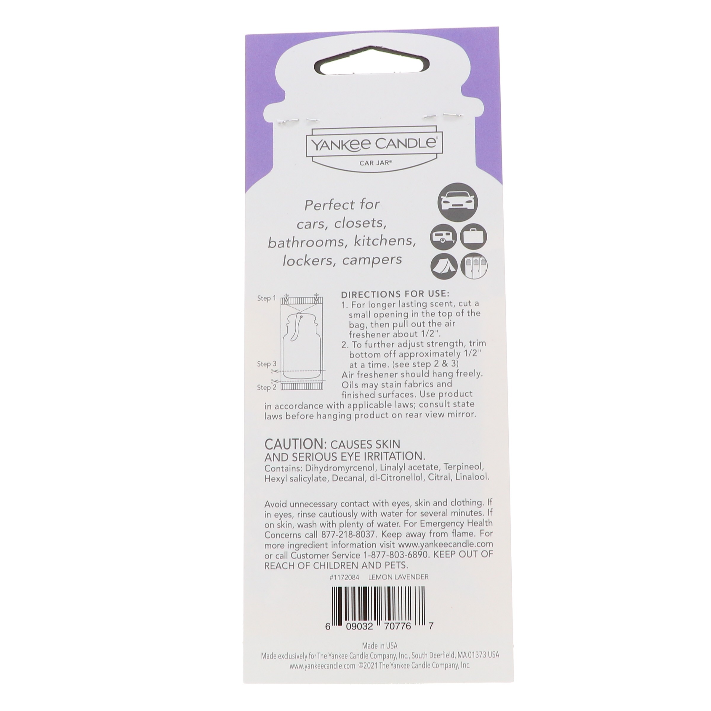 Yankee Candle Car Jar Singles Lemon Lavender