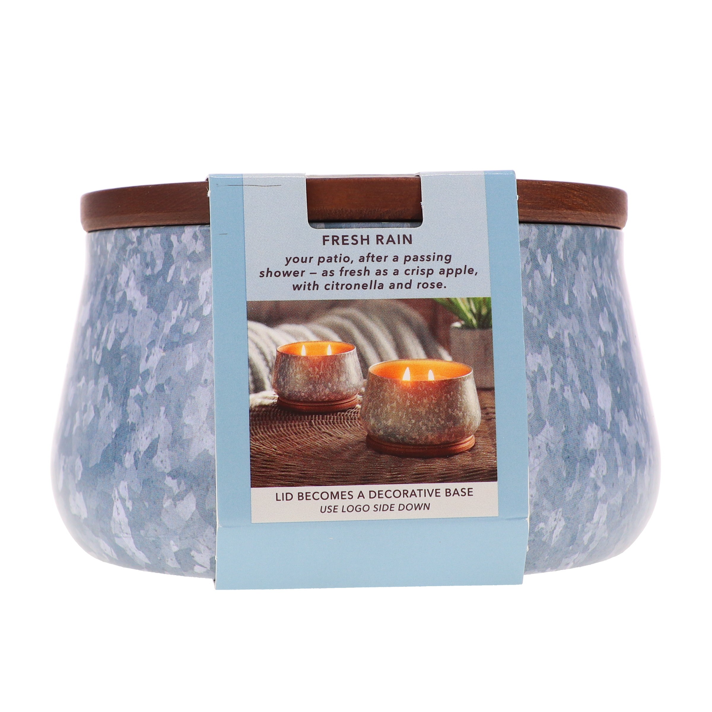 Yankee Candle Large Outdoor Candle Fresh Rain 20 oz