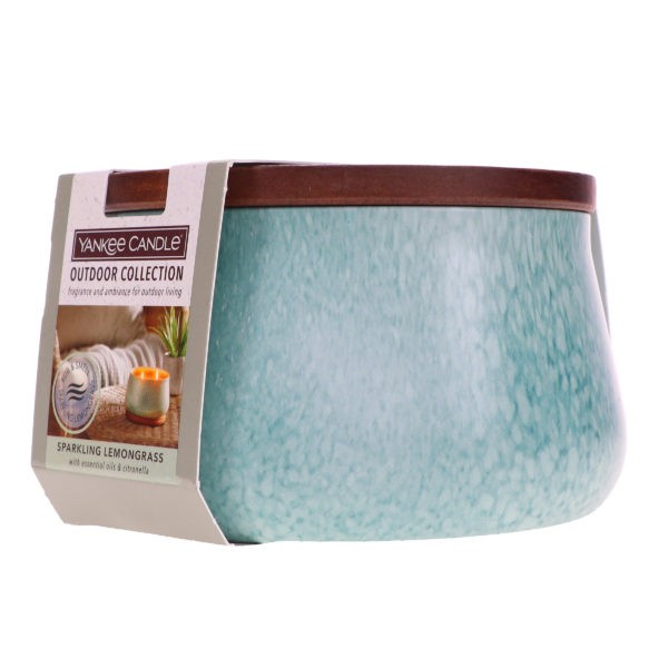 Yankee Candle Large Outdoor Candle Sparkling Lemongrass 20 oz