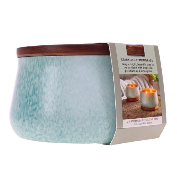 Yankee Candle Large Outdoor Candle Sparkling Lemongrass 20 oz