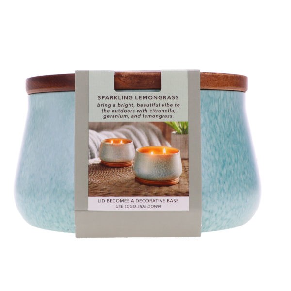 Yankee Candle Large Outdoor Candle Sparkling Lemongrass 20 oz