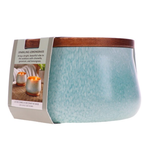 Yankee Candle Large Outdoor Candle Sparkling Lemongrass 20 oz