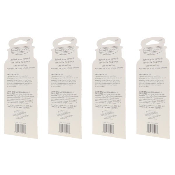 Yankee Candle Vent Sticks Clean Cotton 4 Pack