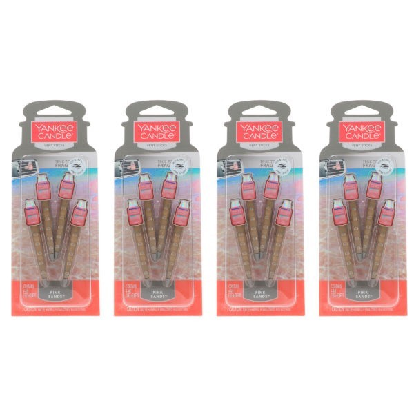 Yankee Candle Vent Sticks Pink Sands 4 Pack