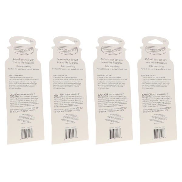 Yankee Candle Vent Sticks Pink Sands 4 Pack