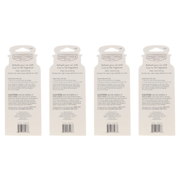 Yankee Candle Vent Sticks Pink Sands 4 Pack