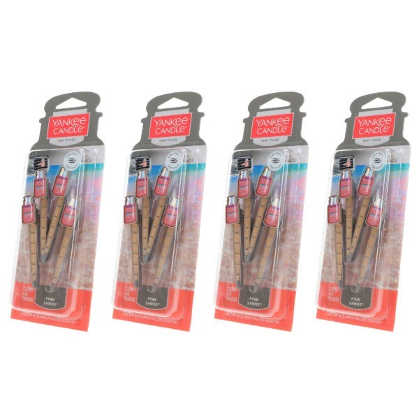 Yankee Candle Vent Sticks Pink Sands 4 Pack