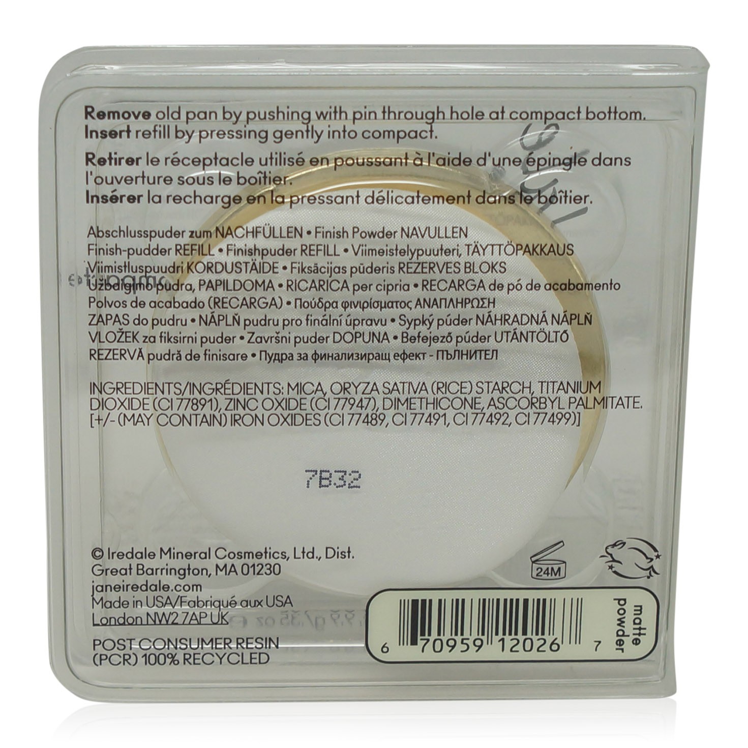 jane iredale PureMatte Finish Powder Refill 0.35 Oz