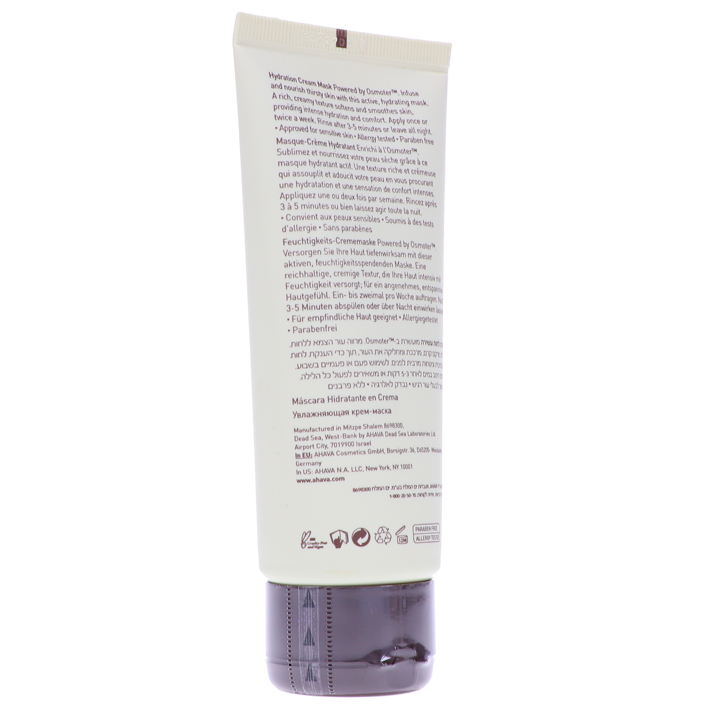 Time Mask 3.4 To Roulette ~ Hydration Hydrate oz Cream Ahava Beauty
