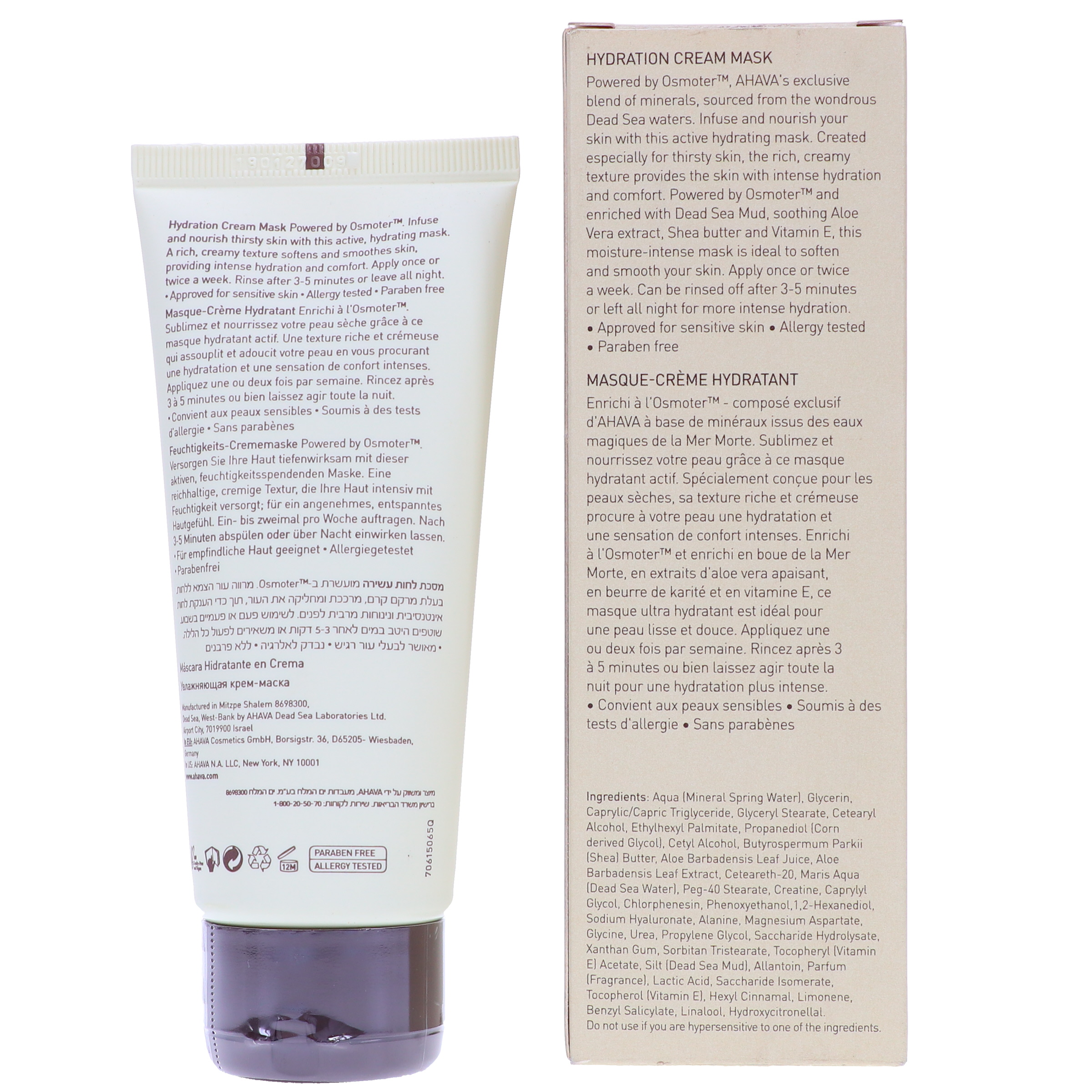 ~ Beauty Cream 3.4 oz To Roulette Mask Hydrate Ahava Time Hydration