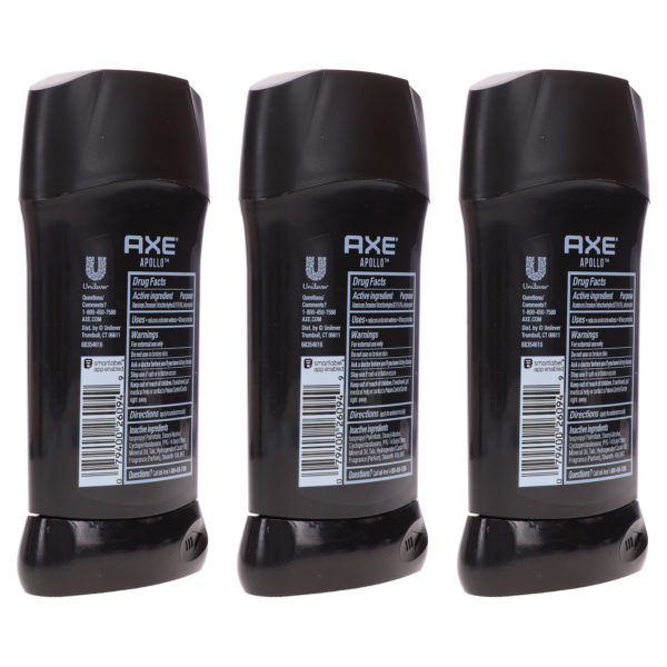 Axe Apollo Antiperspirant 2.7 oz 3 Pack