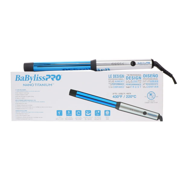 BaBylissPRO Nano Titanium 1" Curling Wand